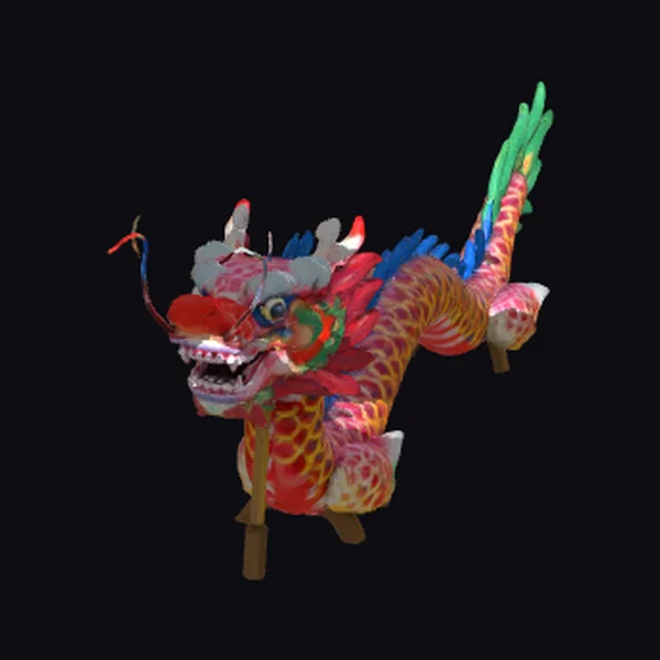 Vibrant Dragon Puppet