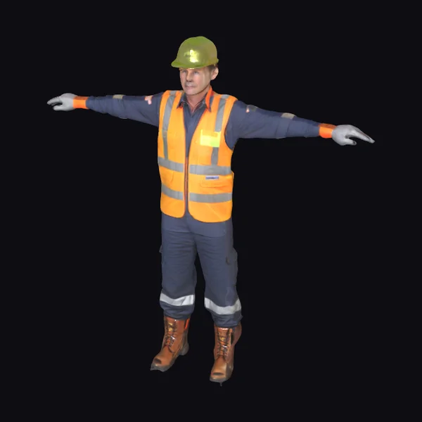 Construction Worker T-Pose