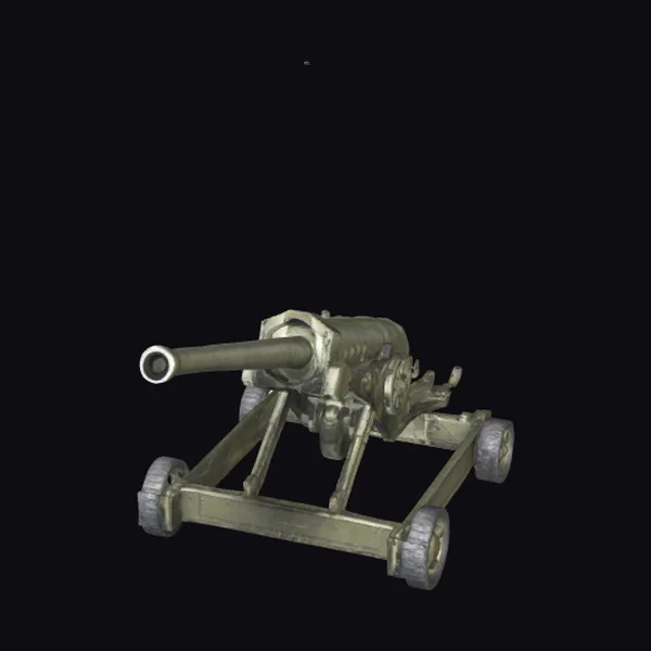 WW2 Heavy Artillery Gun