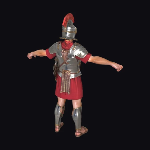 Ancient Roman Warrior Standing