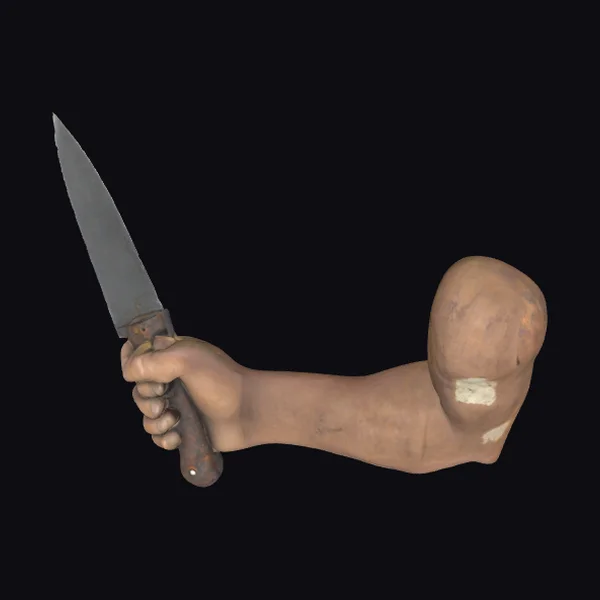 Arm with Rusty Knife