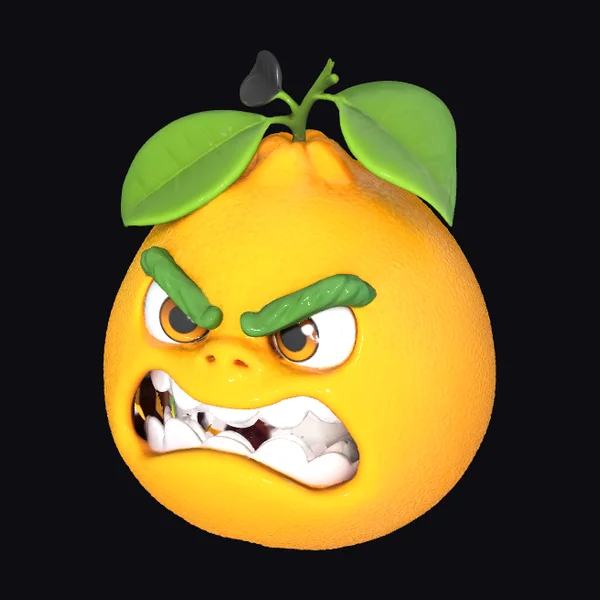 Angry Orange Face