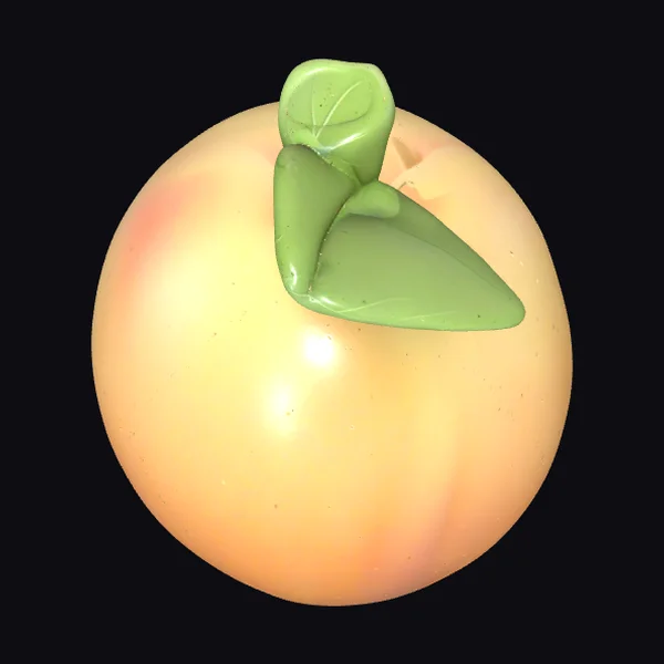 Orange with Green Leaf