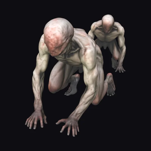 Bald Humanoid Creatures