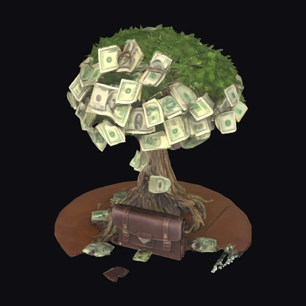 Money Tree with Briefcase