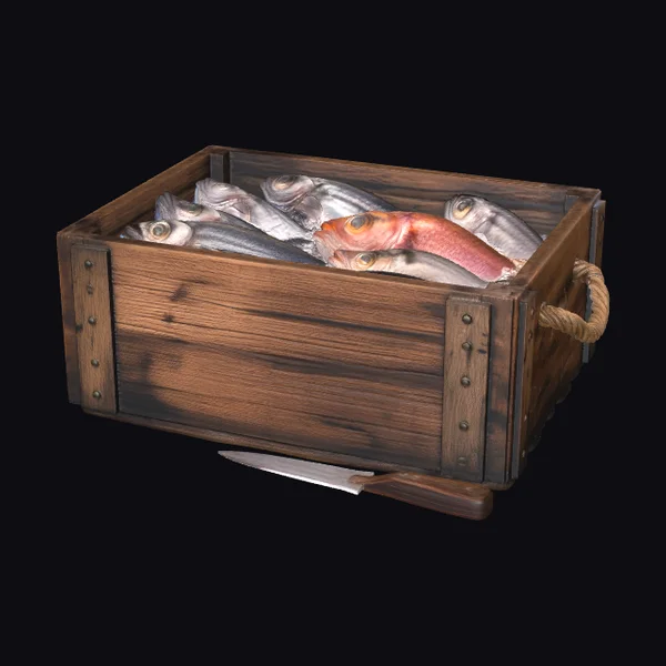 Wooden Fish Box