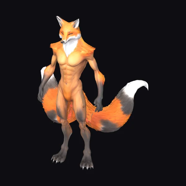 Anthropomorphic Fox Creature