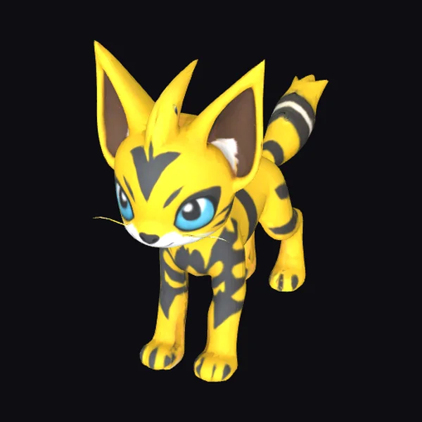 Yellow Feline Creature