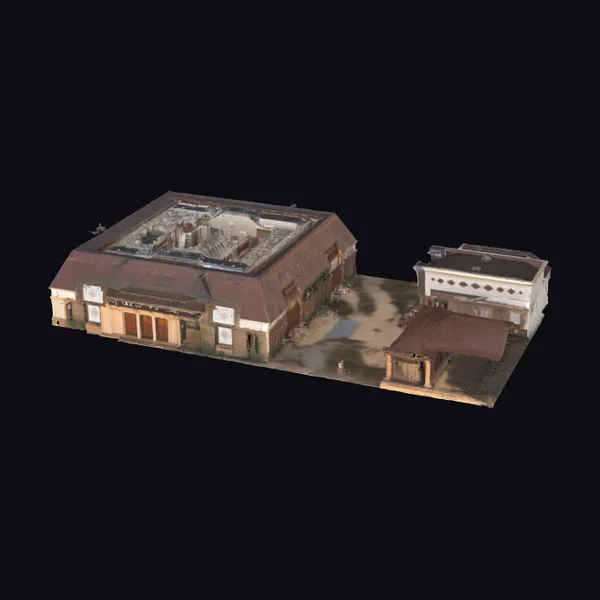 Flooded Street Buildings