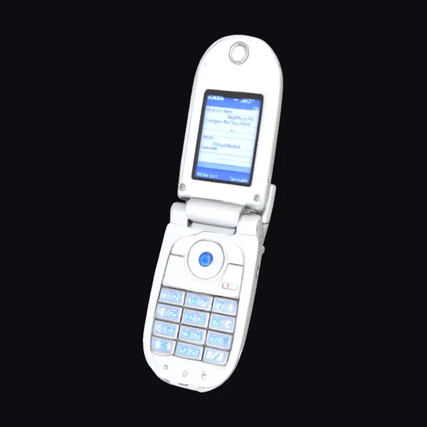 White Flip Phone