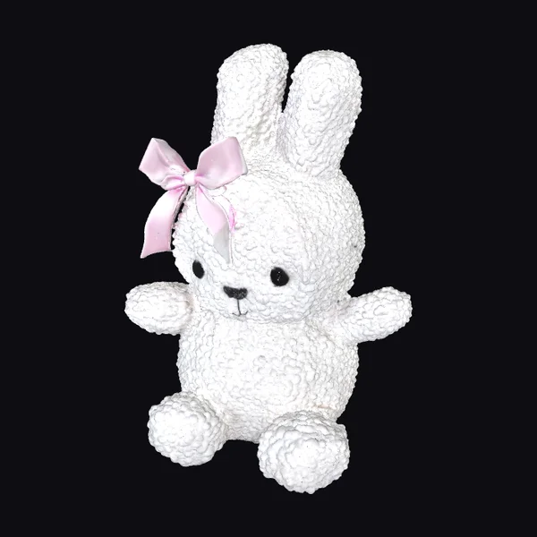 Cuddly White Bunny Plush