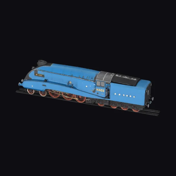 Blue Steam Locomotive