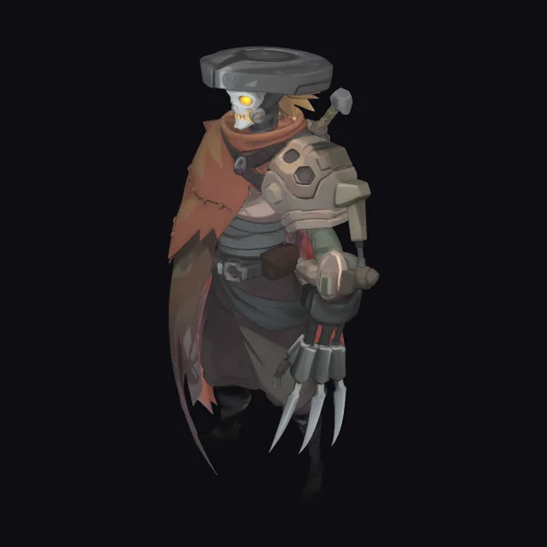 Armored Character with Claw