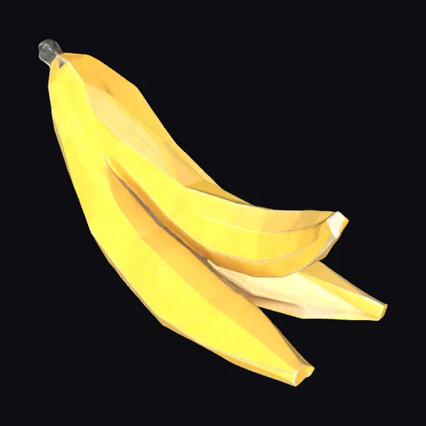 Low Poly Banana Peel