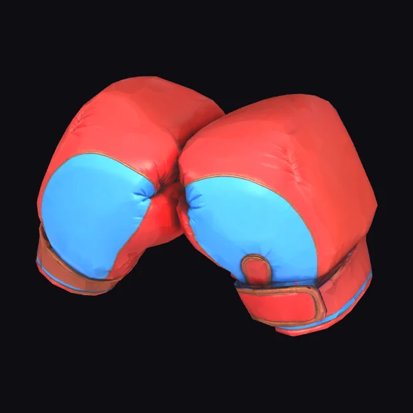 Red Blue Boxing Gloves