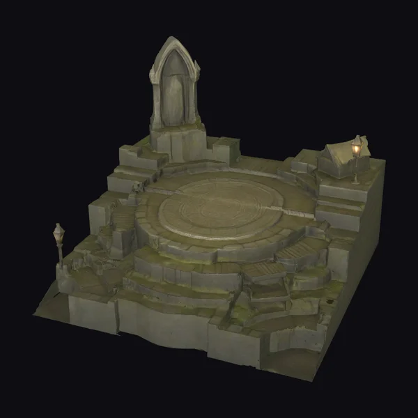 Ancient Stone Temple Ruins