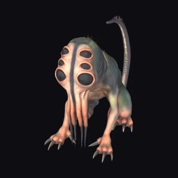 Alien Creature with Large Eyes