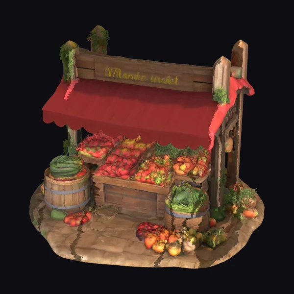 Fruit Vendor Stand