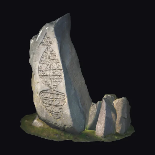 Ancient Carved Menhir Stone