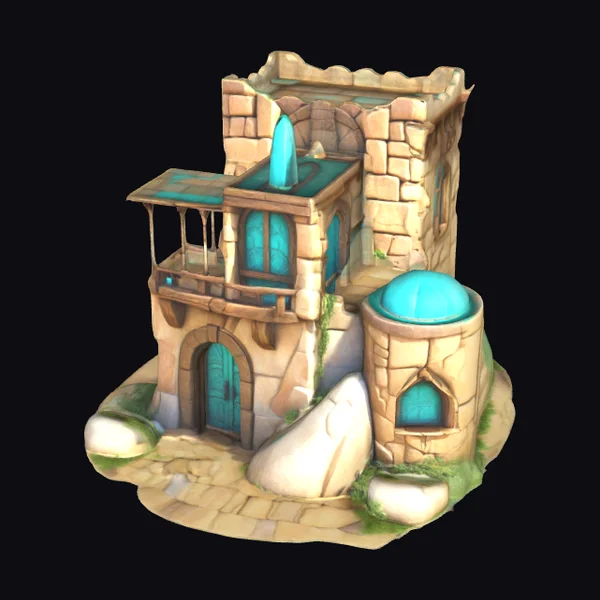 Ancient Stone Fantasy Tower