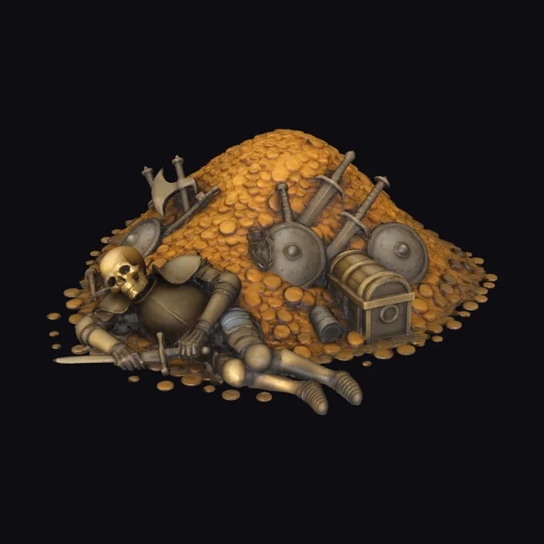 Fallen Knight's Treasure Pile