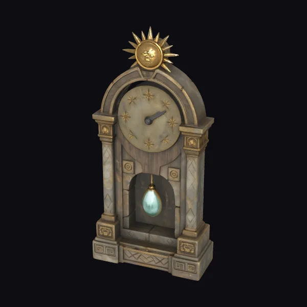 Ancient Sun Dial Clock