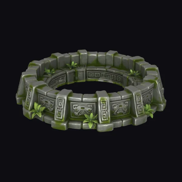 Ancient Stone Arena Decoration