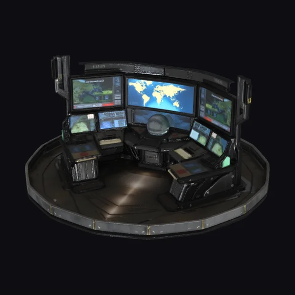 Futuristic Command Control Center