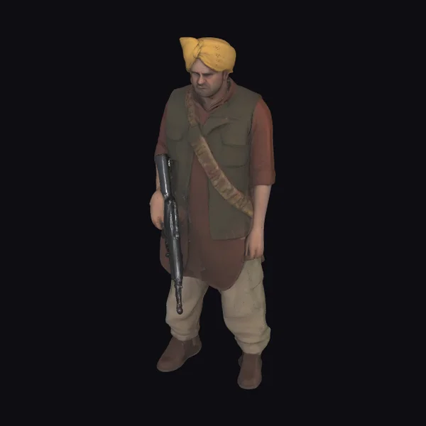 Armed Man in Turban