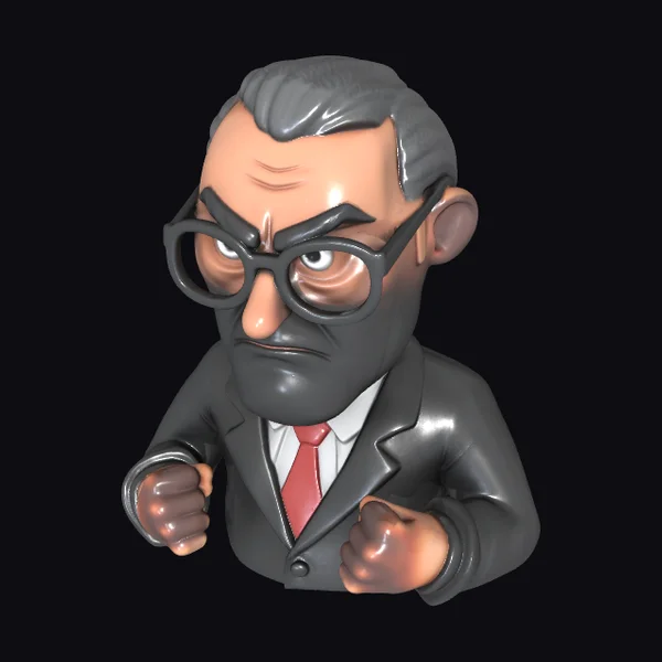 Angry Businessman Figurine