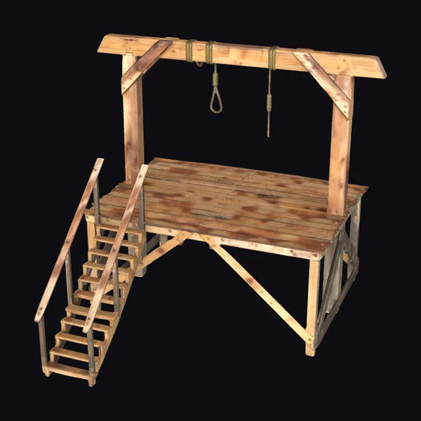 Wooden Gallows Structure