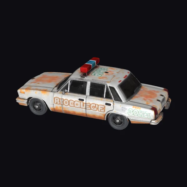 Abandoned Police Cruiser Car