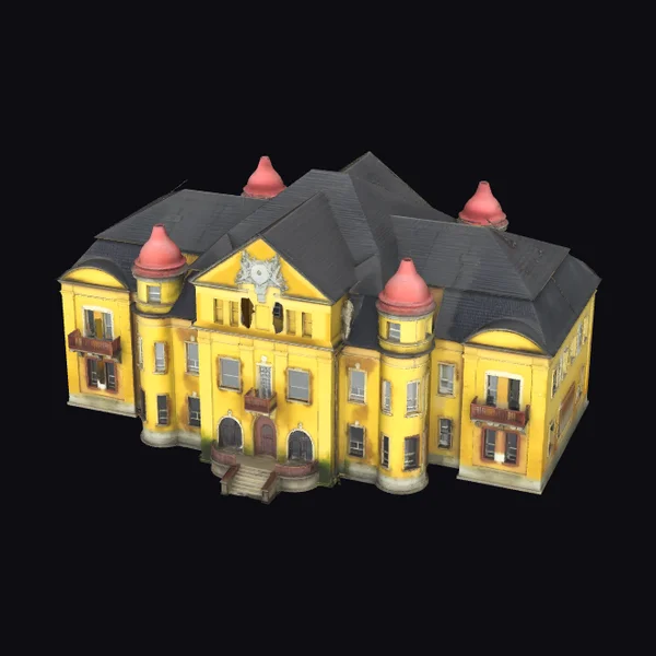 Abandoned Castle Facade