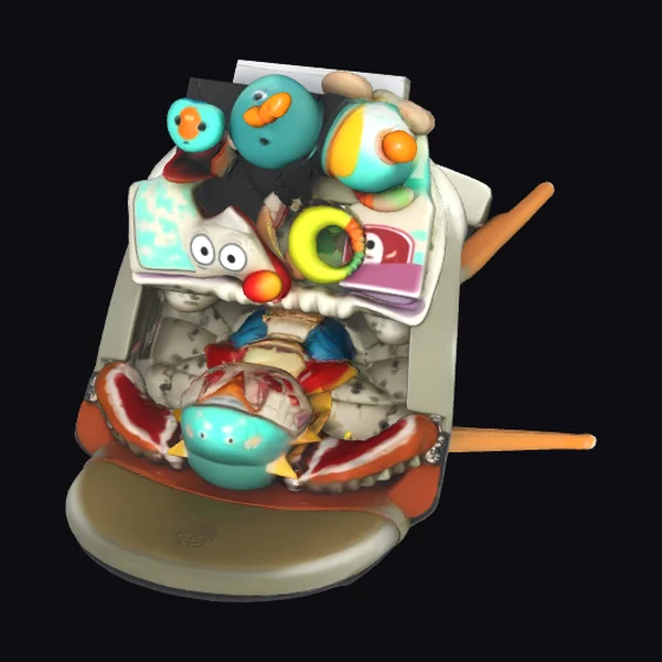 Toy Clown Car Interior