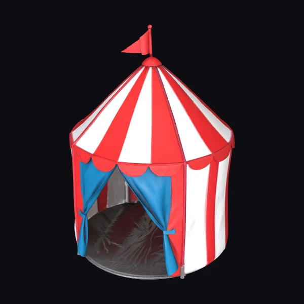 Red White Striped Tent