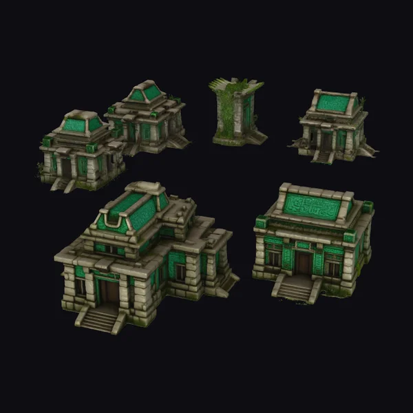 Ancient Stone Temple Ruins