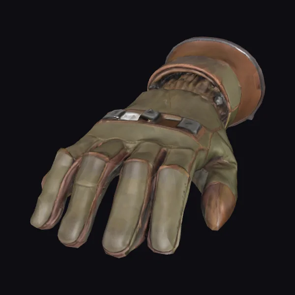 Worn Pilot Glove