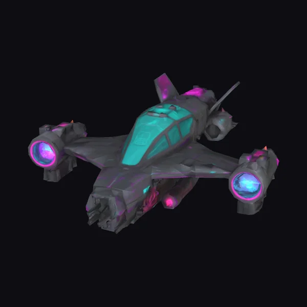 Cyberpunk Spaceship Model