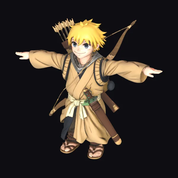 Blond Archer Boy