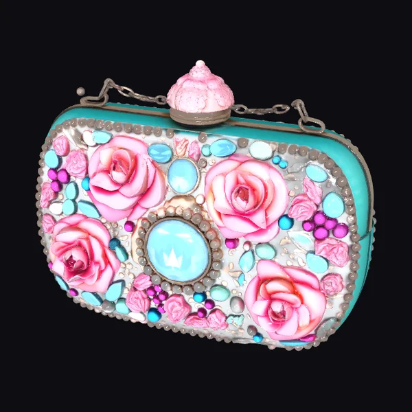 Floral Embellished Evening Purse