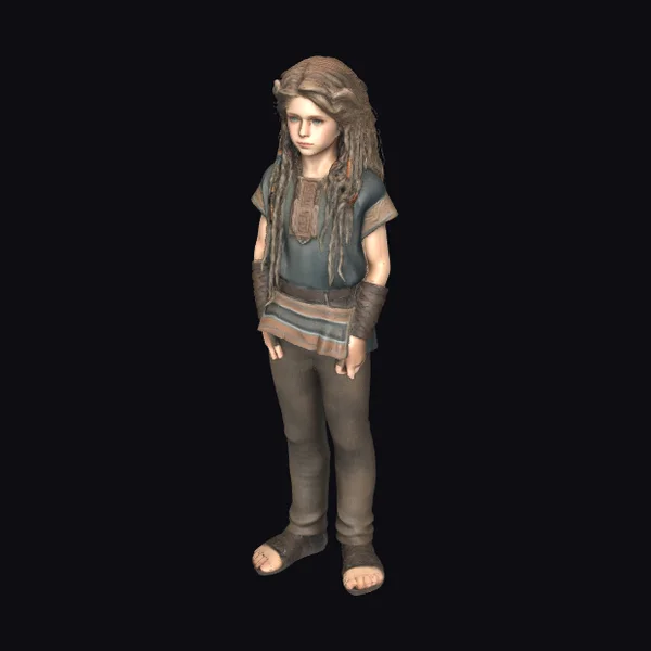 Young Tribal Female Figure