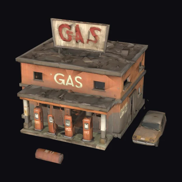 Abandoned Desert Gas Station