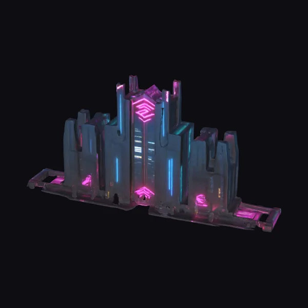 Cyberpunk City Skyline