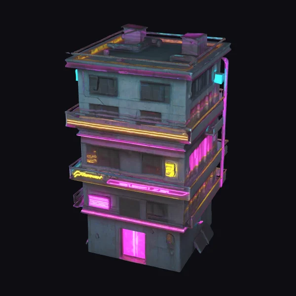 Cyberpunk Apartment Complex