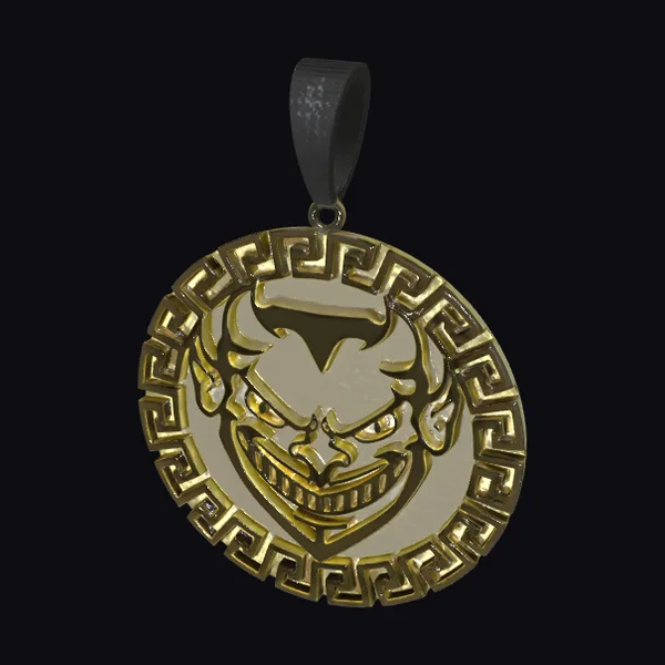 Golden Devil Medallion