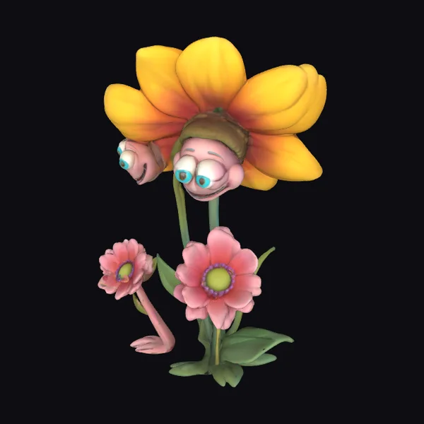 Anthropomorphic Talking Flowers