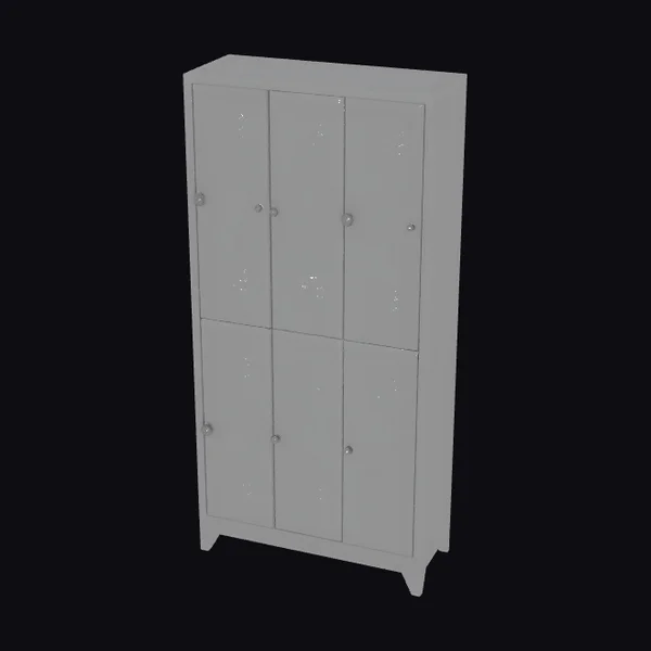 Gray Metal Locker Cabinet