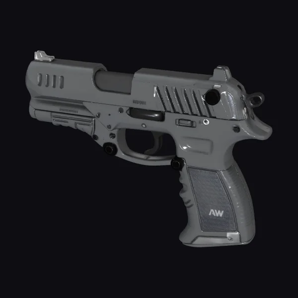 Dark Sci-Fi Electric Pistol