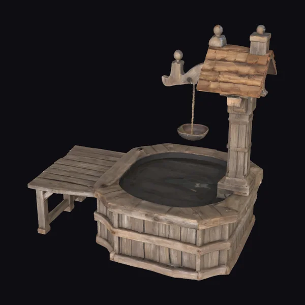 Wooden Wishing Well