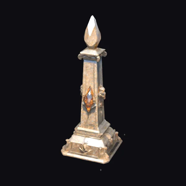 Ancient Magical Crystal Pylon